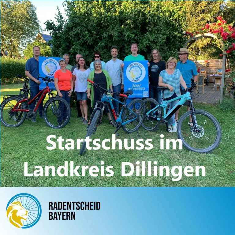 Startschuss Volksbegehren Radentscheid Bayern