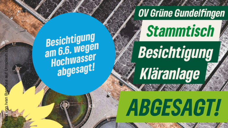 Abgesagt: Besichtigung der Kläranlage Gundelfingen