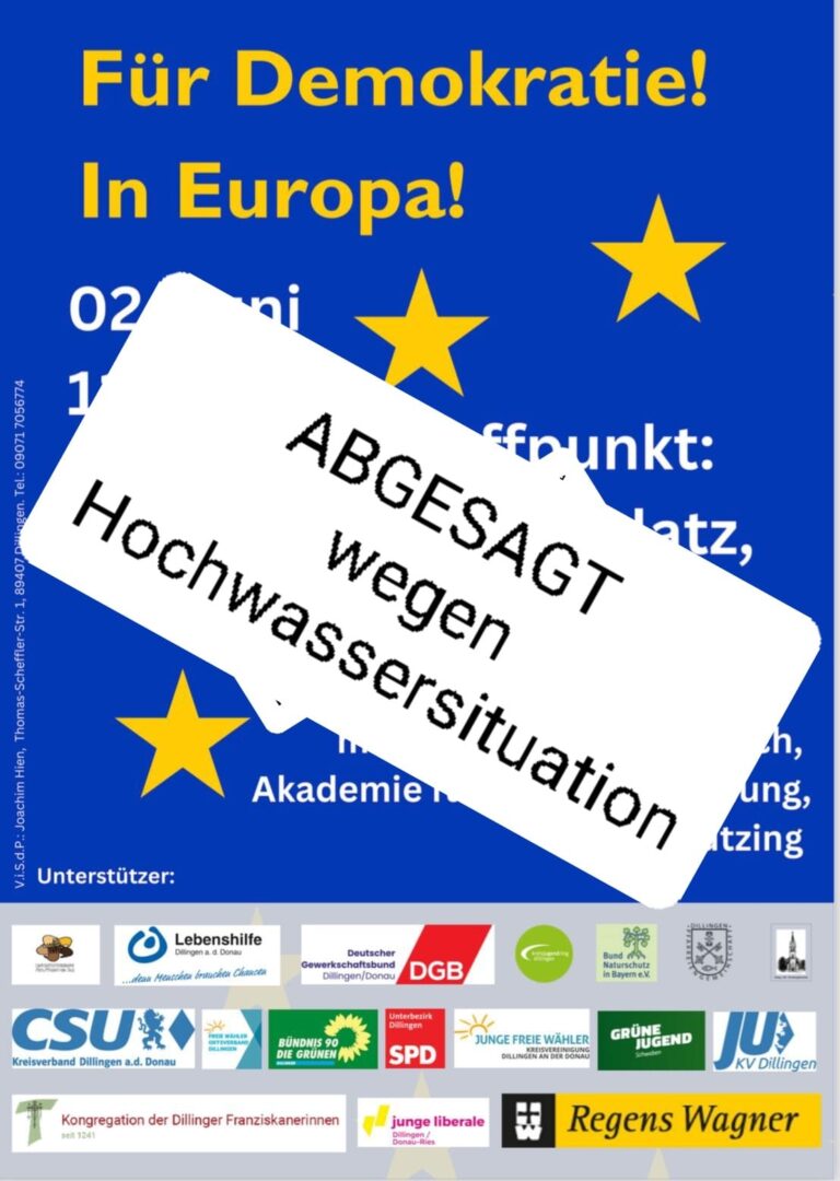 Abgesagt: Für Demokratie in Europa!