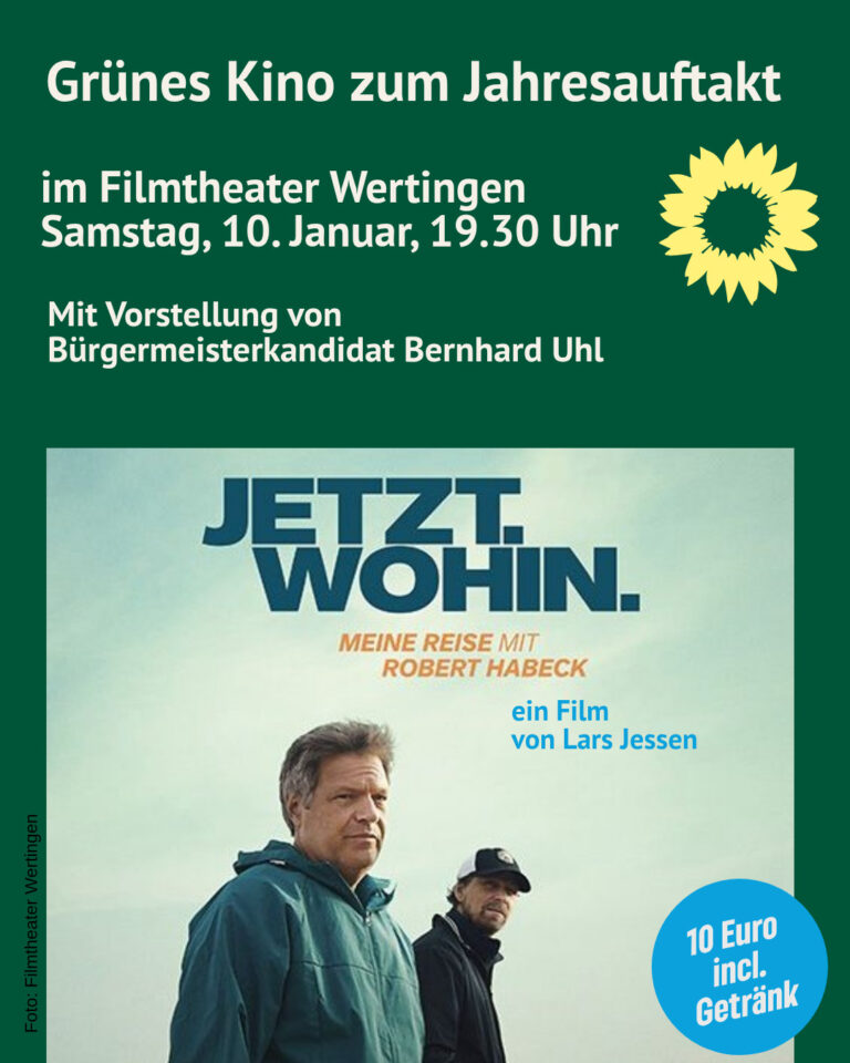 „Grünes Kino“ zum Jahresauftakt mit dem neuen Habeck-Film